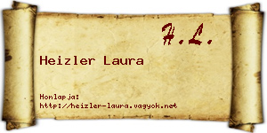 Heizler Laura névjegykártya